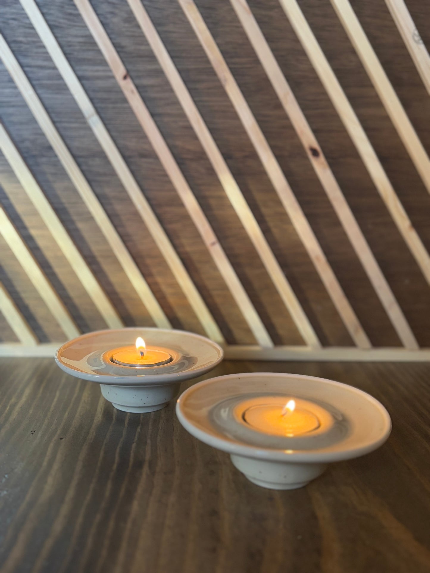 Vintage Ceramic Candle Holders