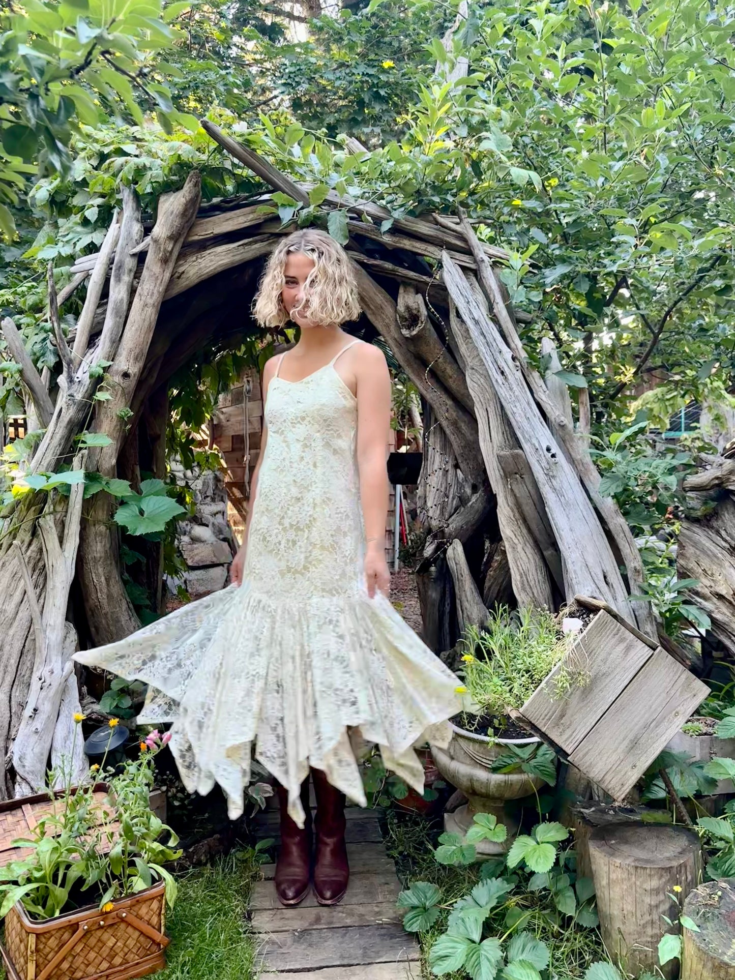 Ivory Lace Dress