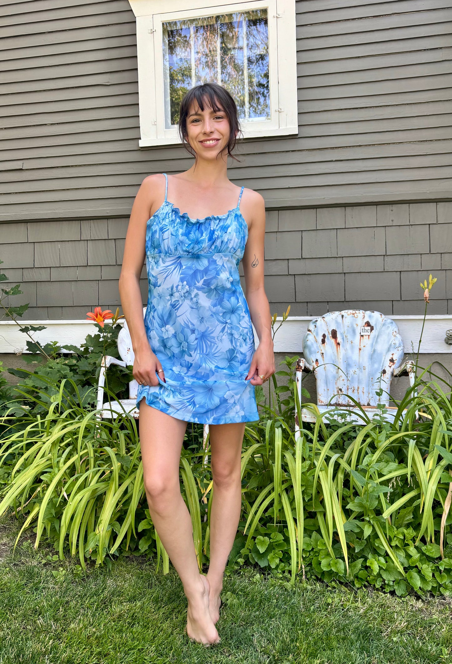 Hawaiian Floral Garden Dress