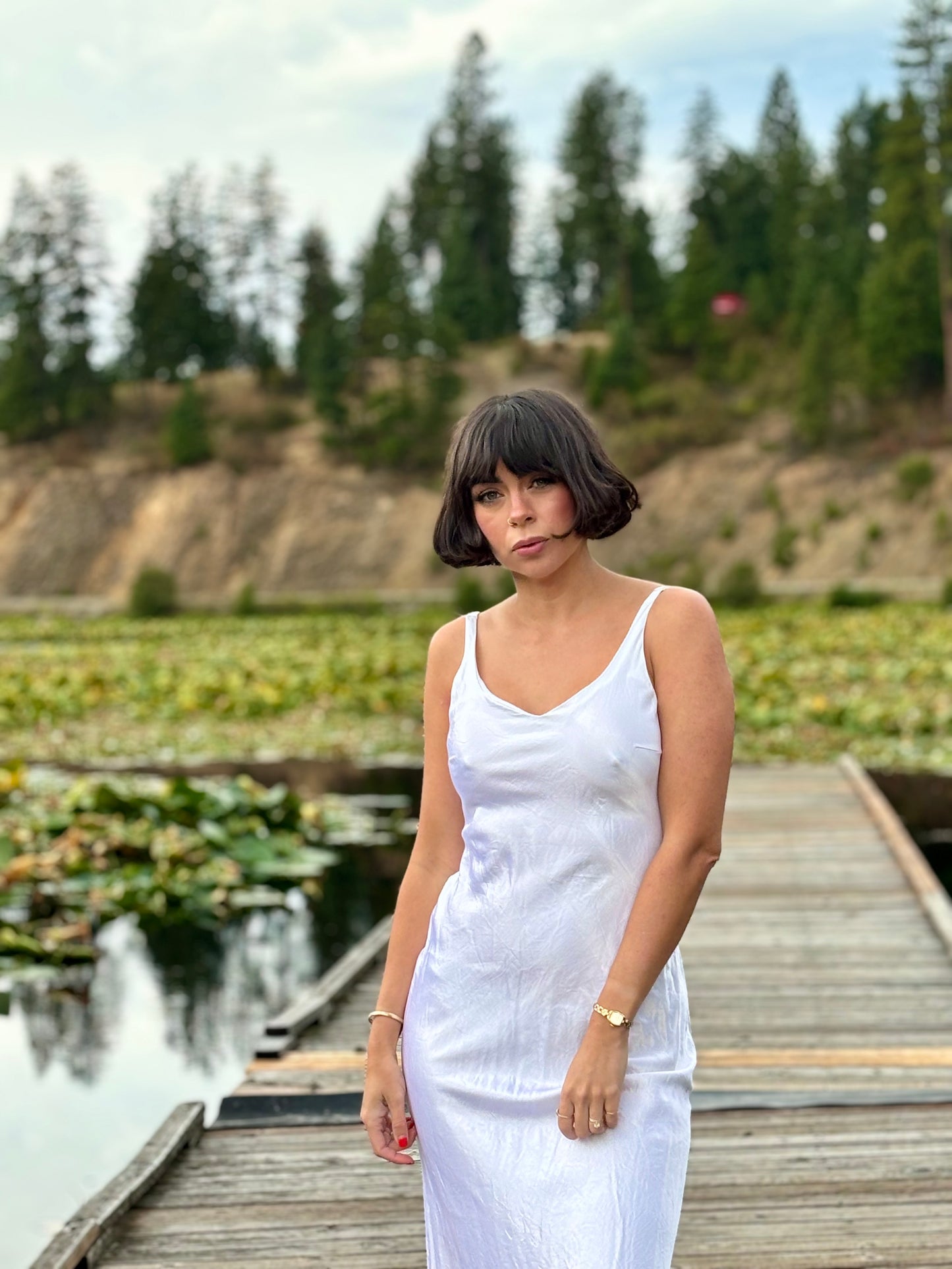 Vintage White Formal Dress