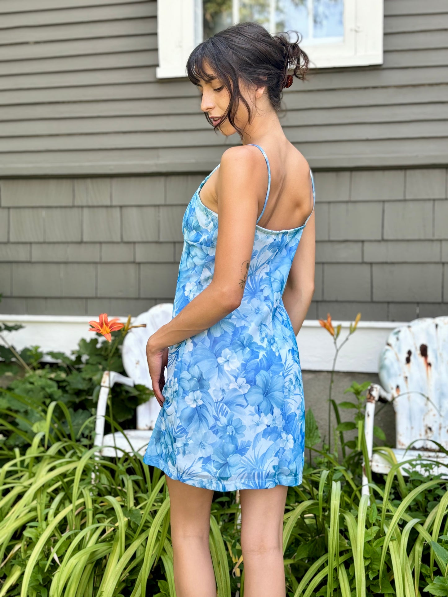 Hawaiian Floral Garden Dress