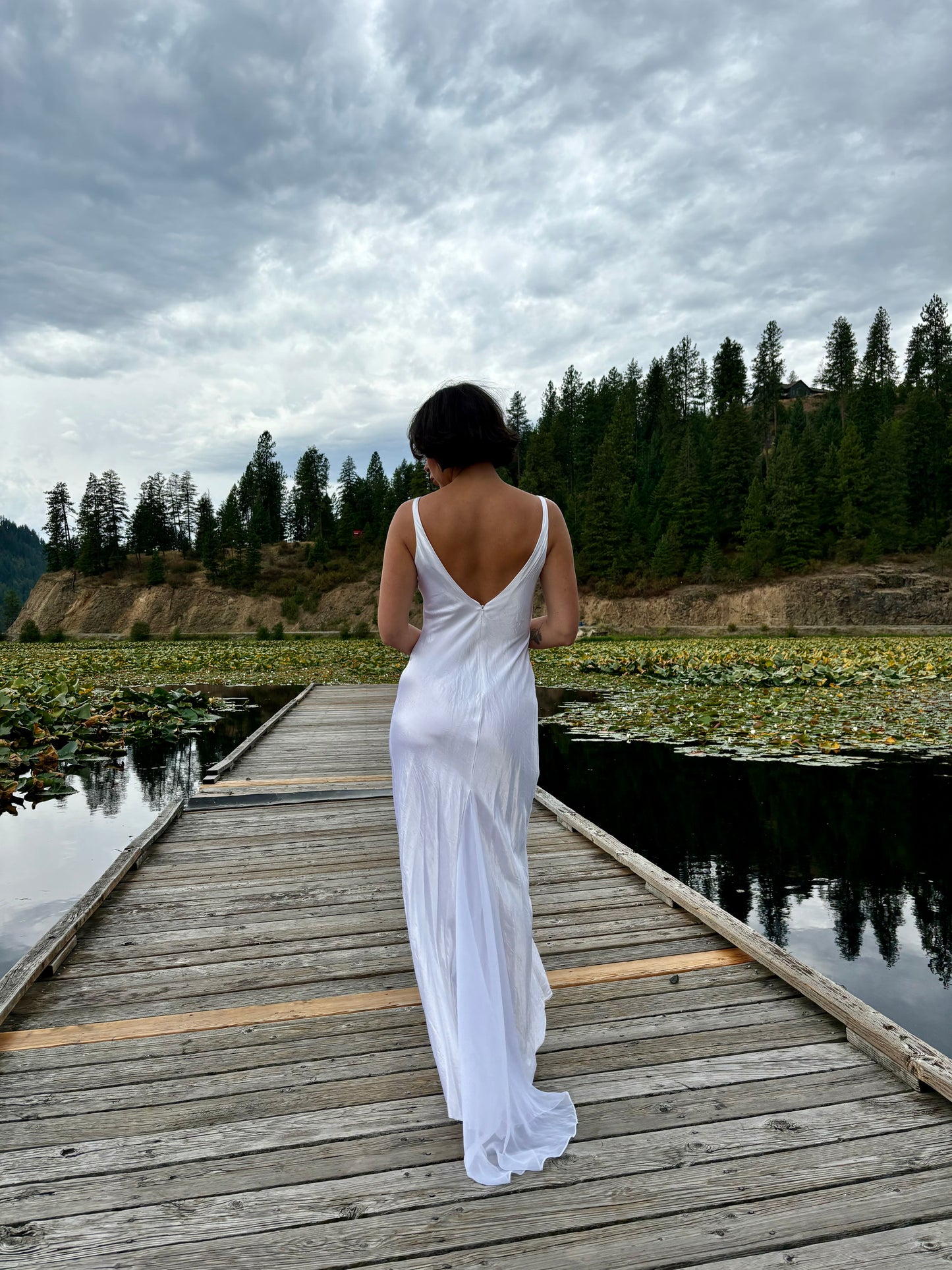 Vintage White Formal Dress