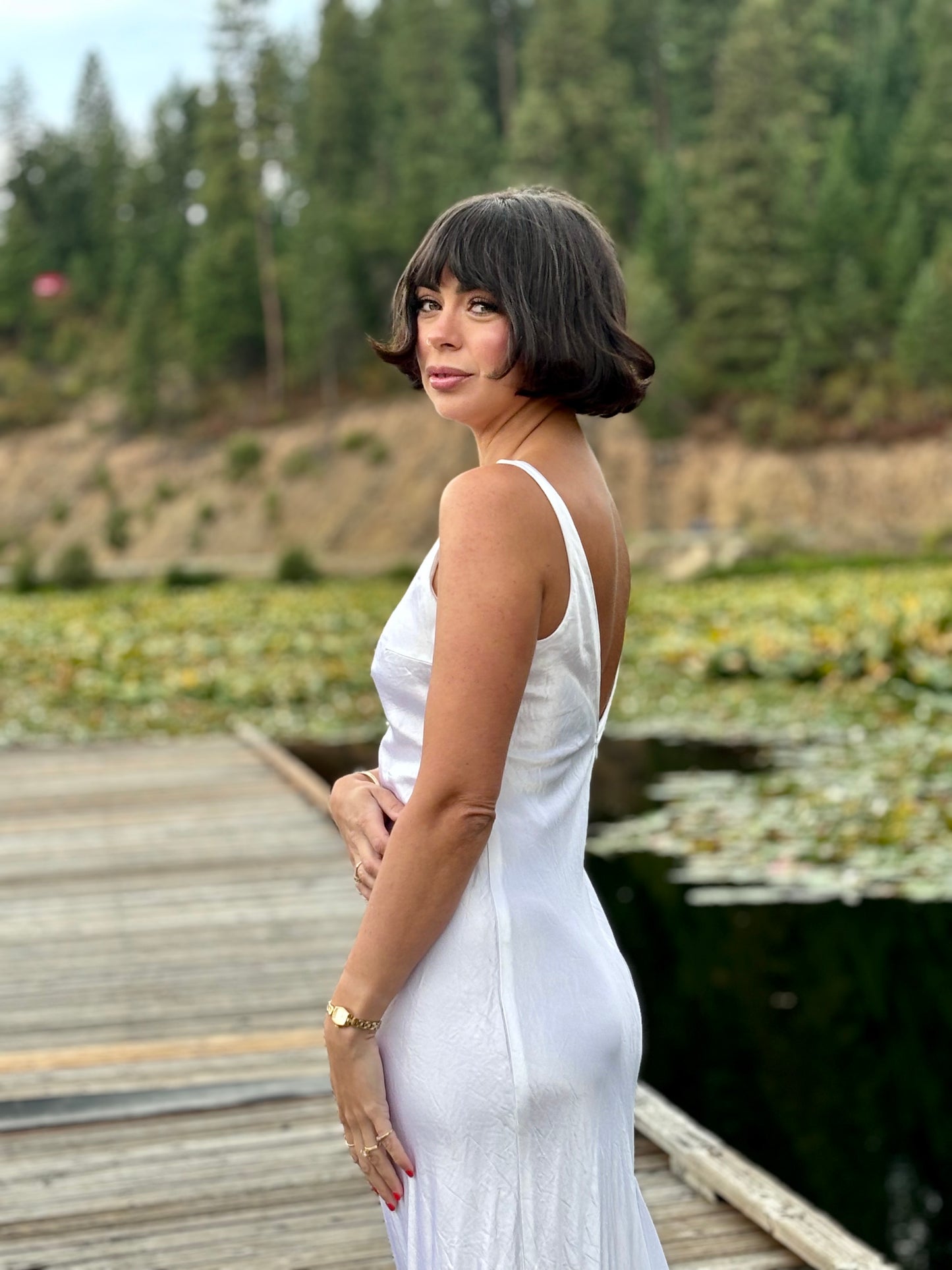 Vintage White Formal Dress