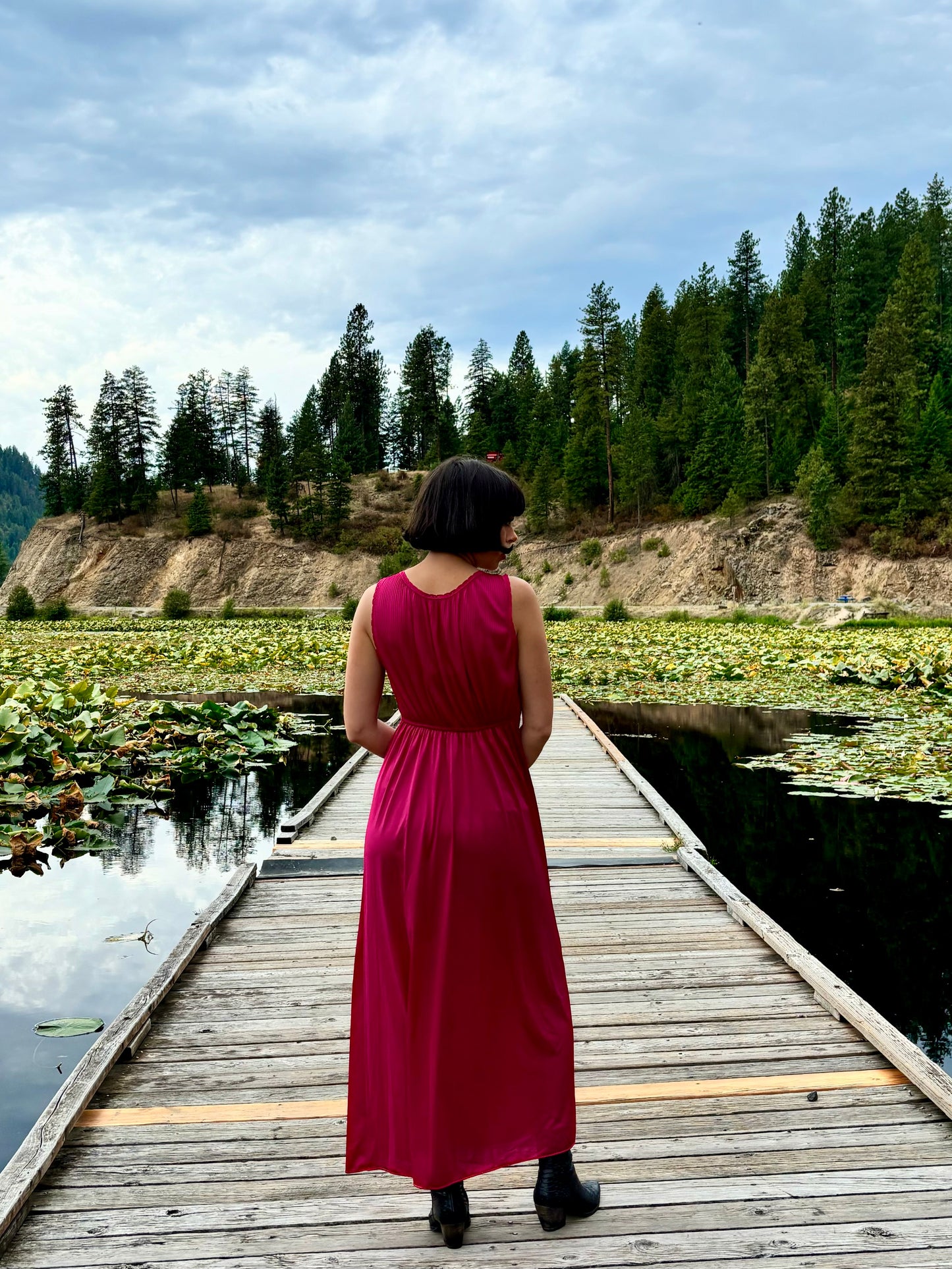 Vintage Burgundy Slip Dress