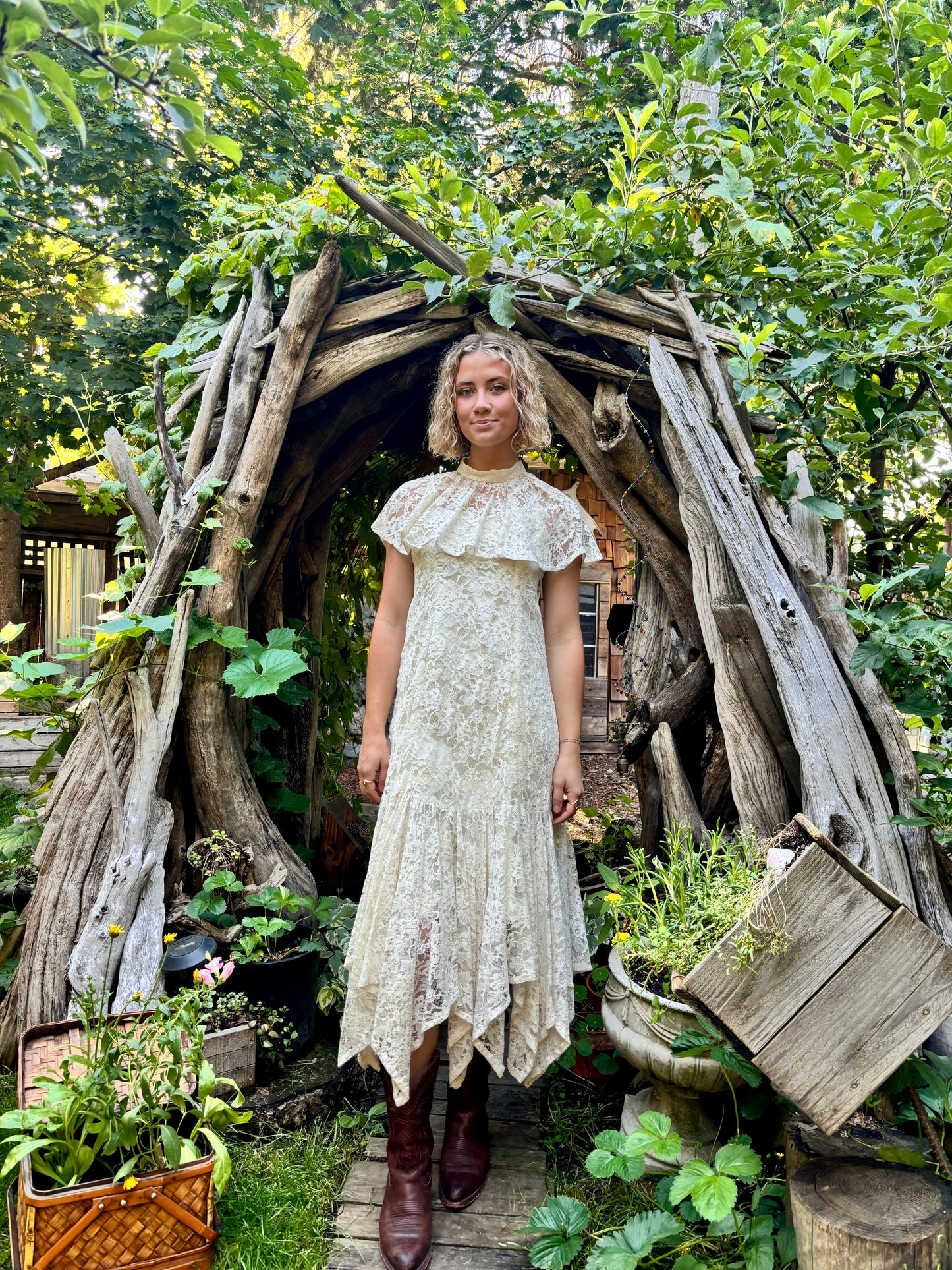 Ivory Lace Dress