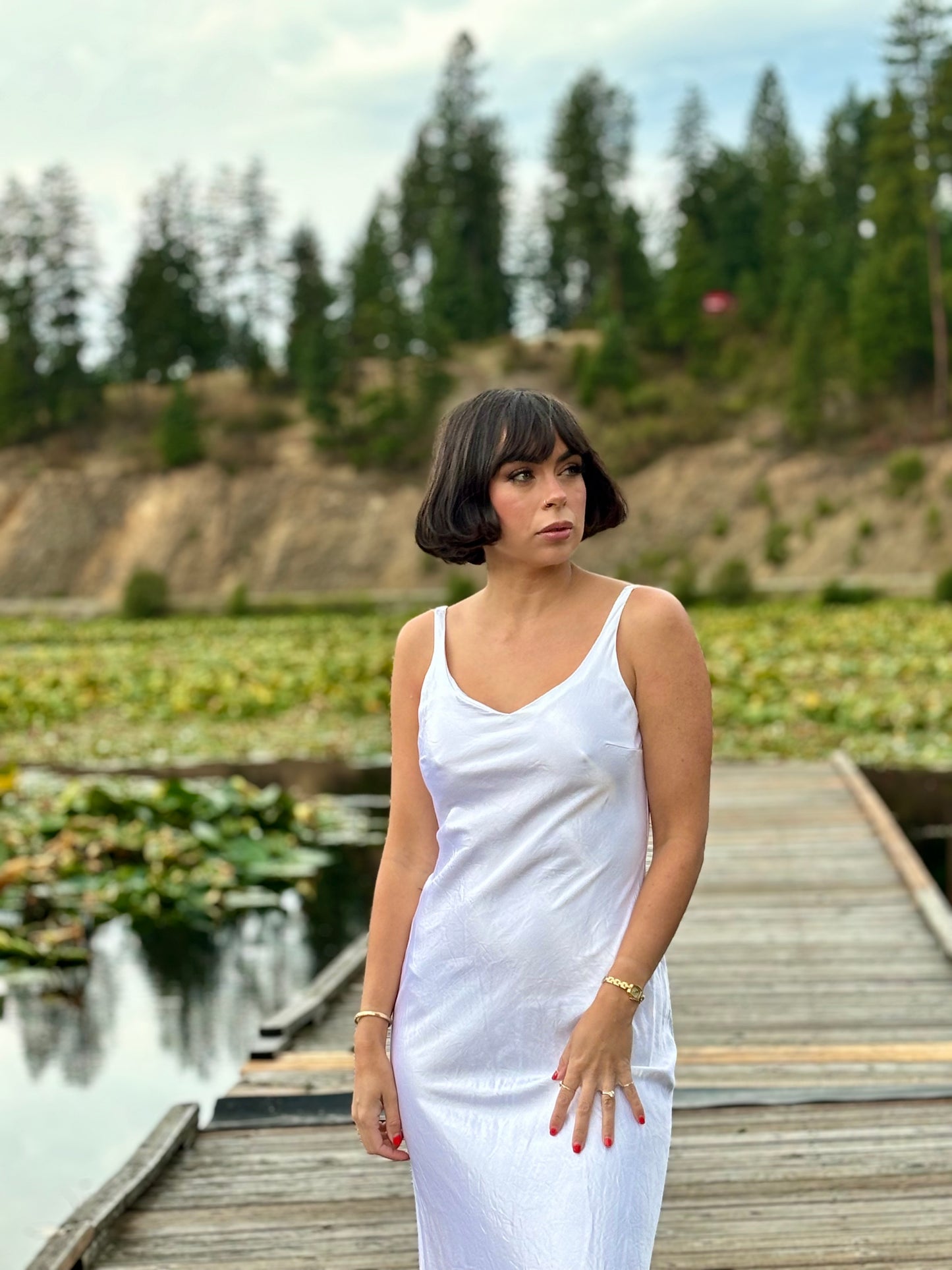 Vintage White Formal Dress