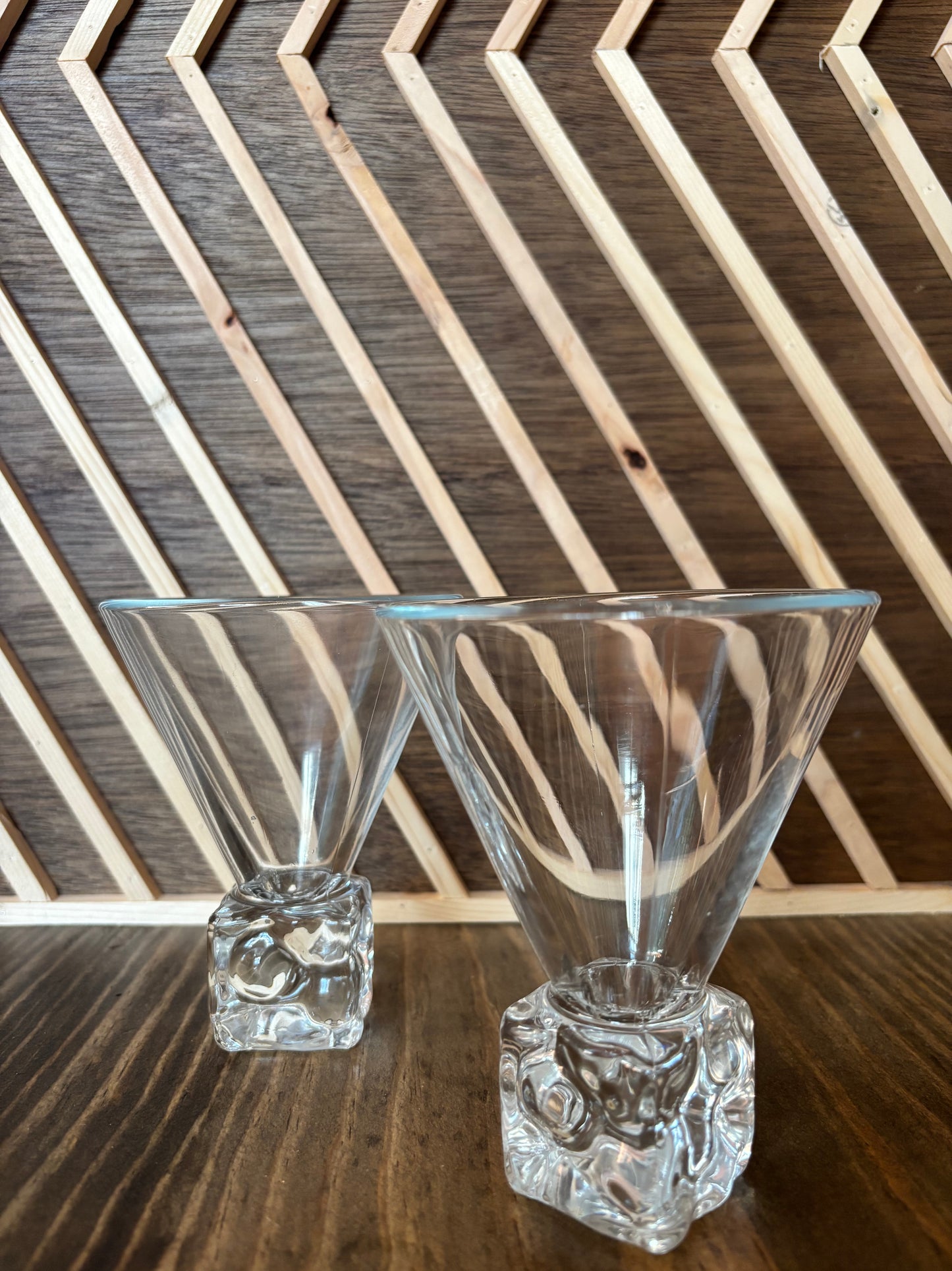 Cube Martini Glasses (set of 2)