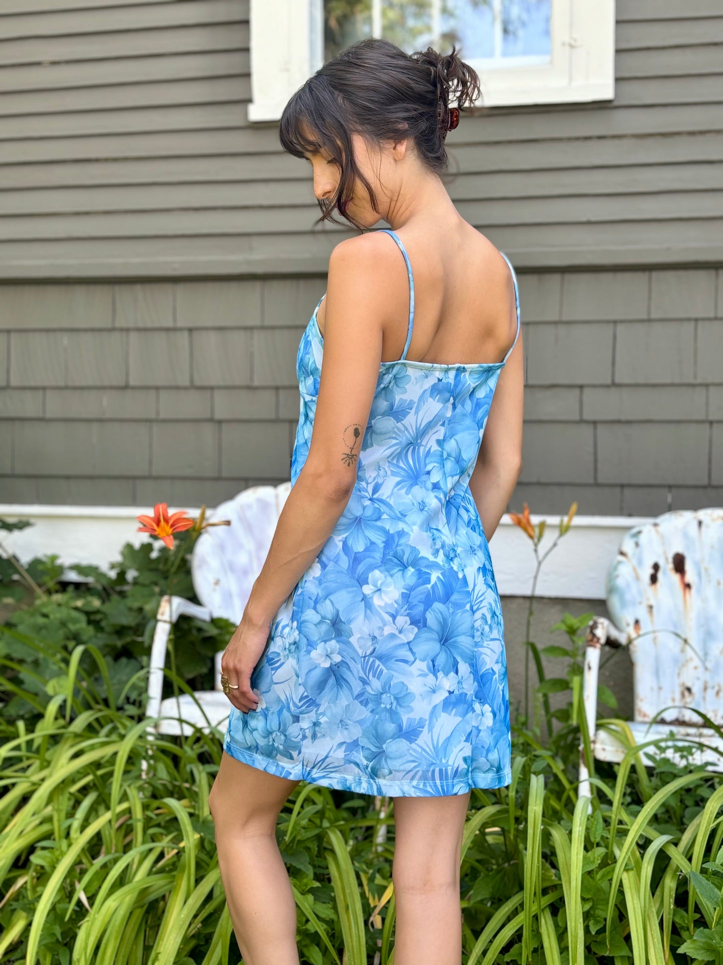Hawaiian Floral Garden Dress