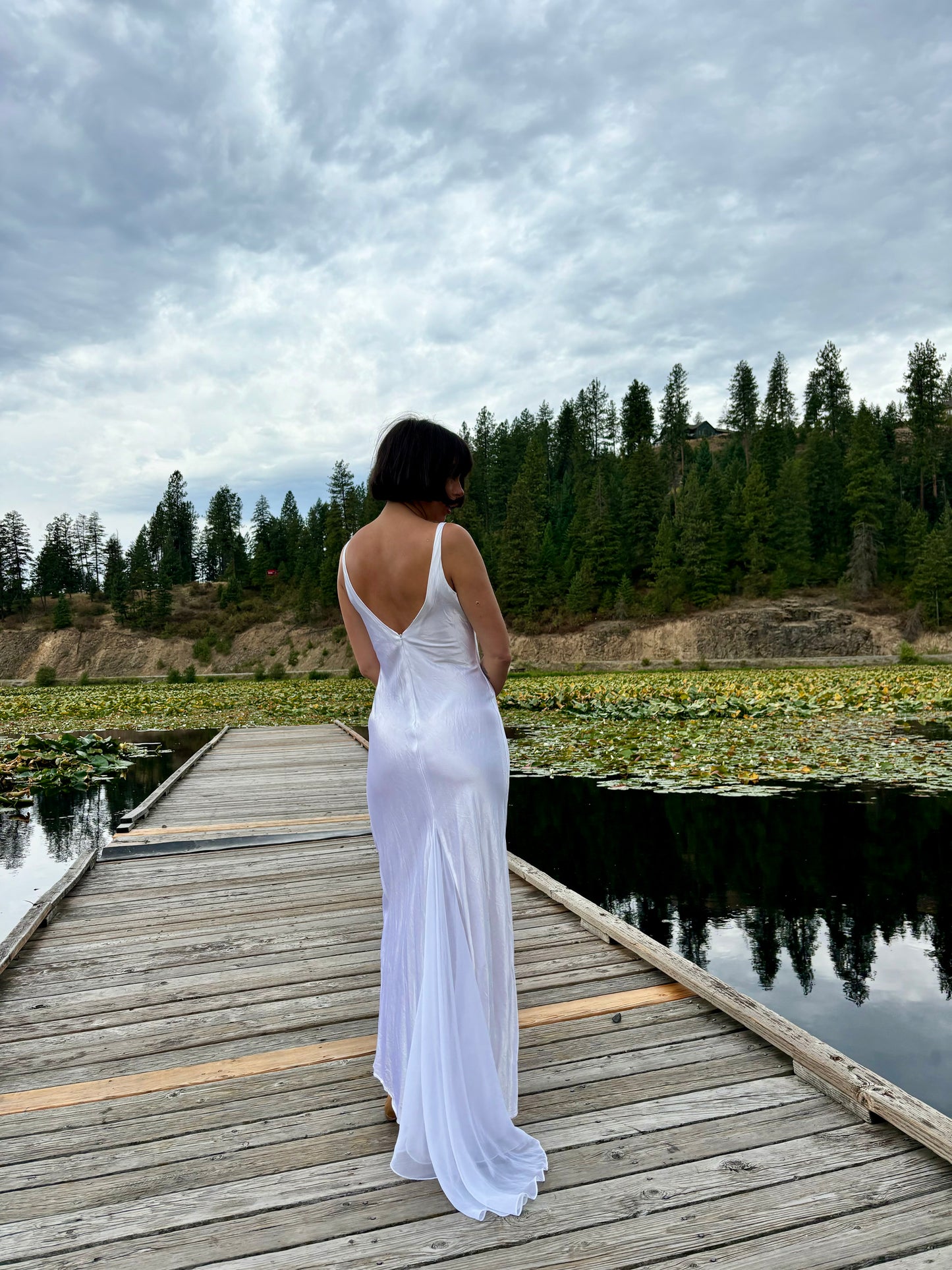 Vintage White Formal Dress