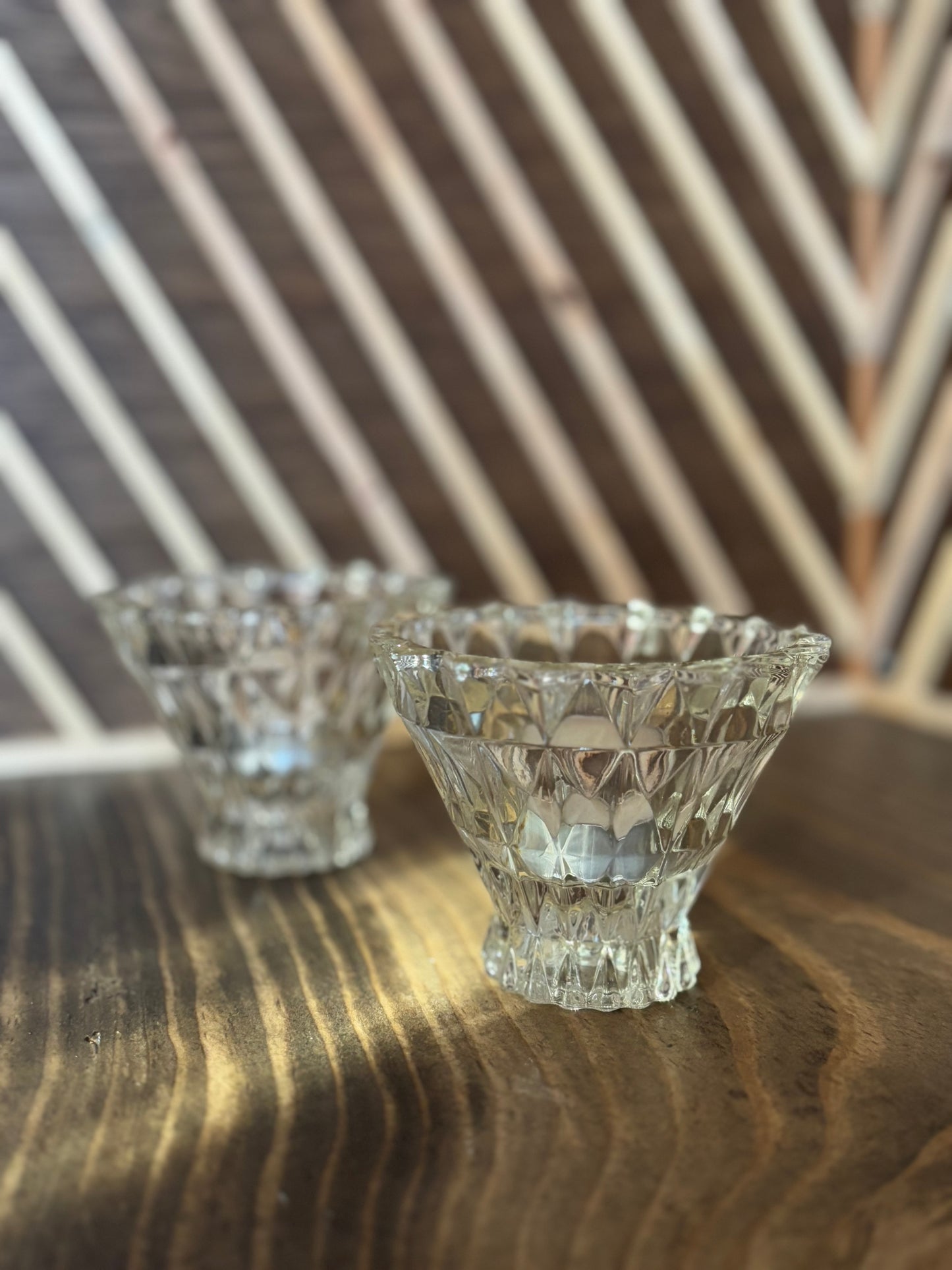 Vintage Crystal Candle Holders
