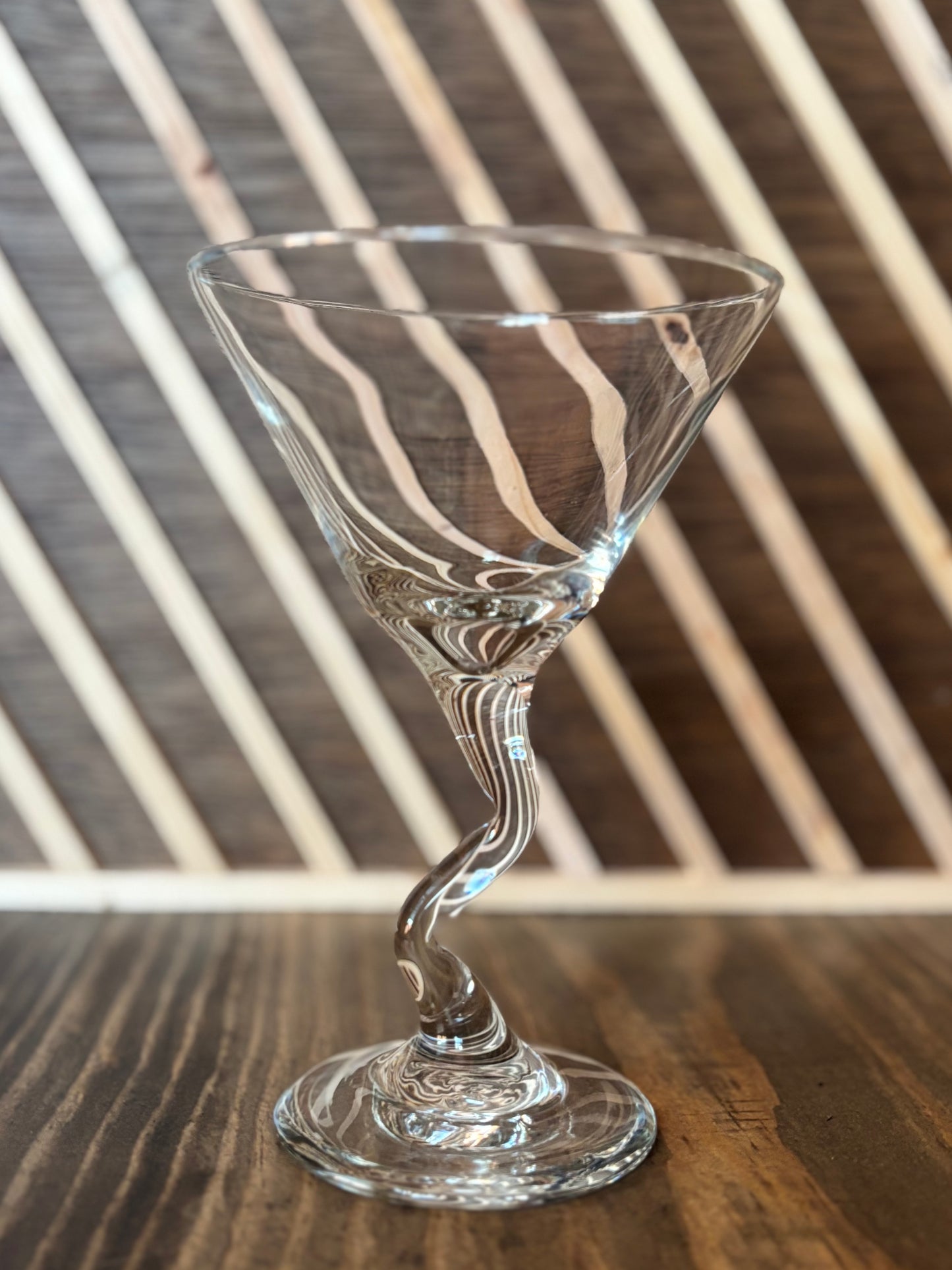 Squiggle Martini Glasses (set of 4)