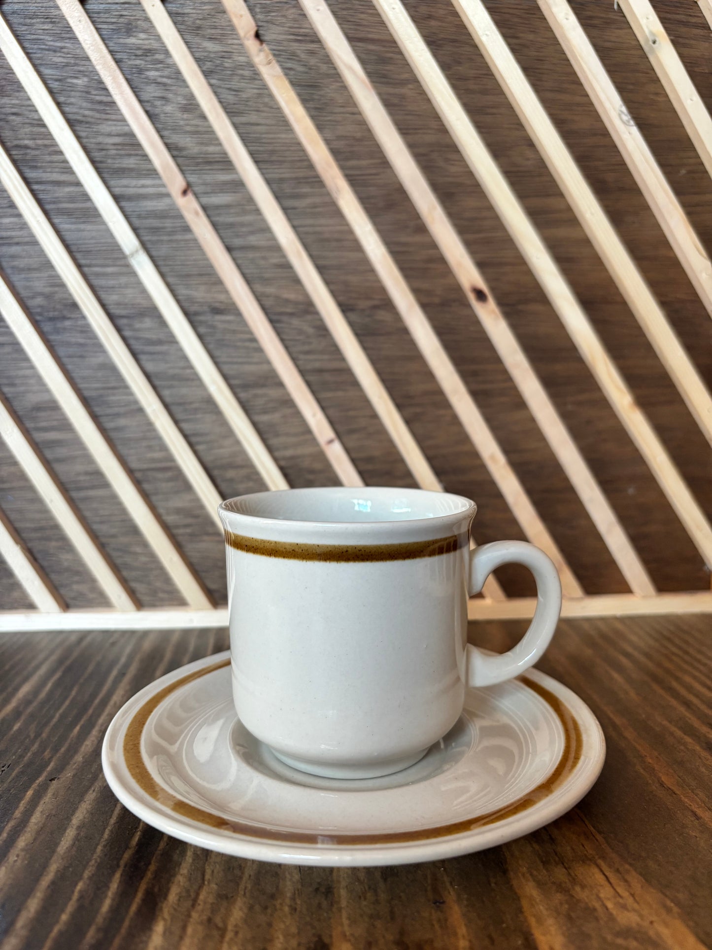 Vintage Neutral Coffee Mugs (set of 4)