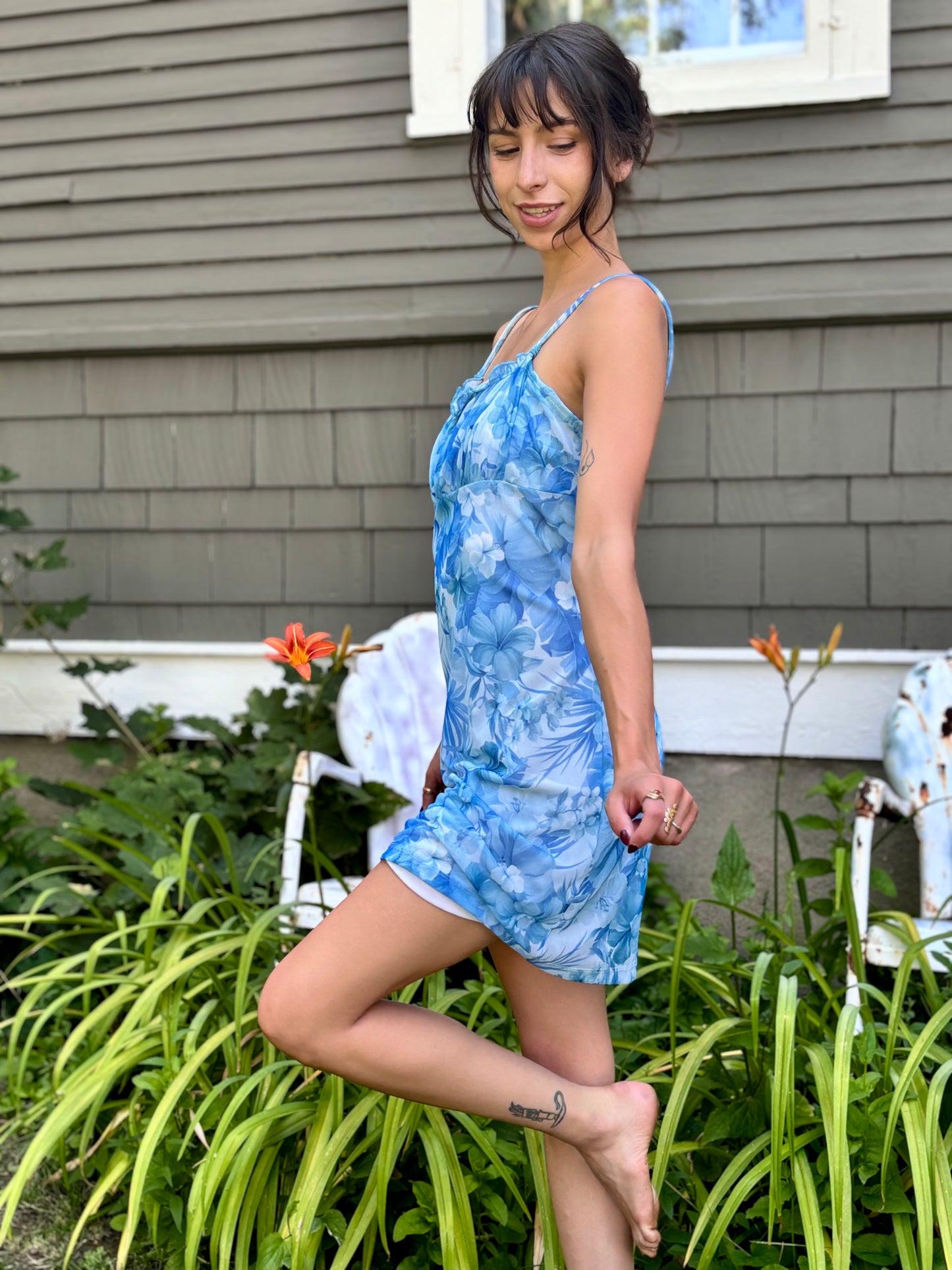 Hawaiian Floral Garden Dress
