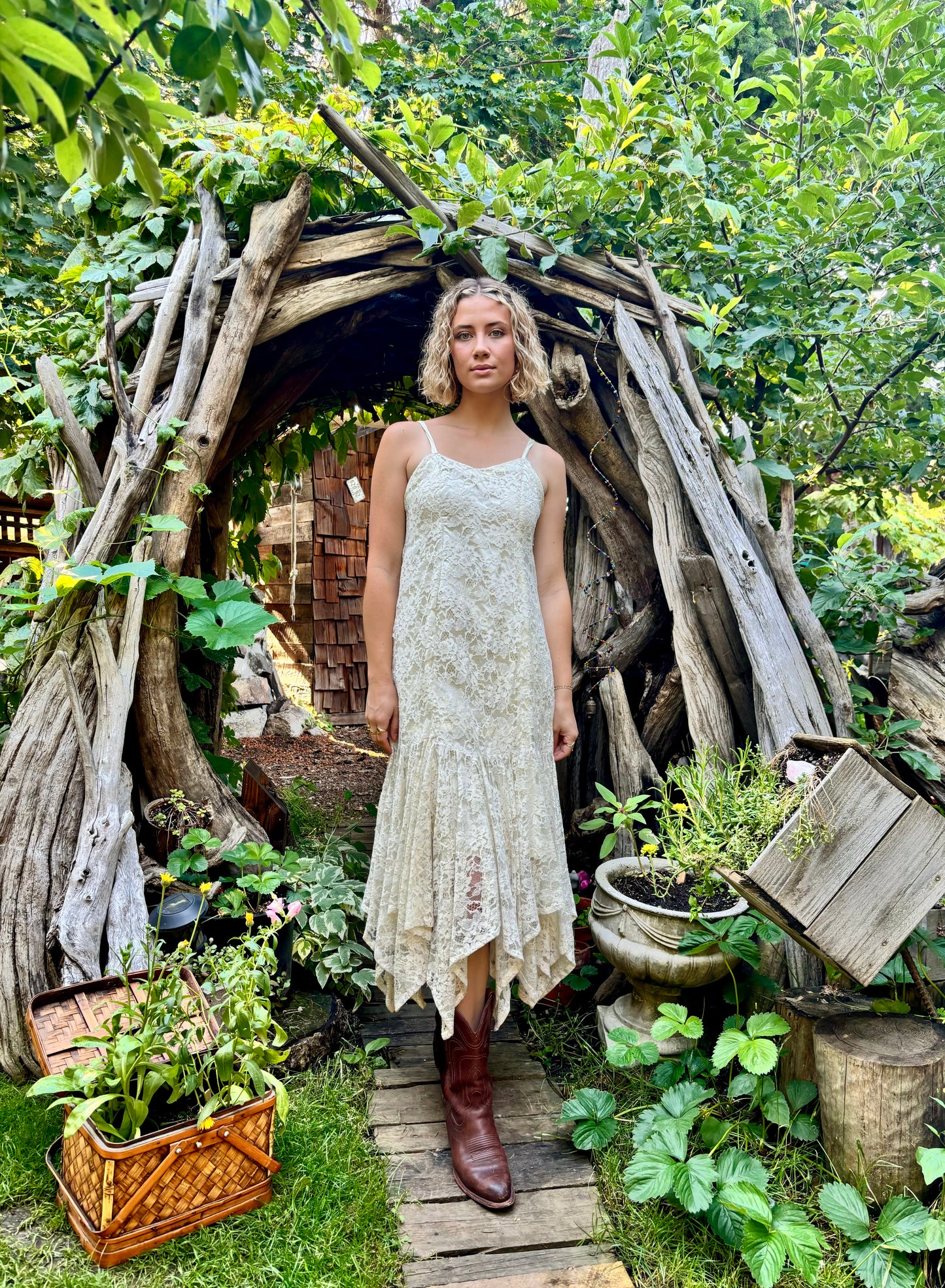 Ivory Lace Dress