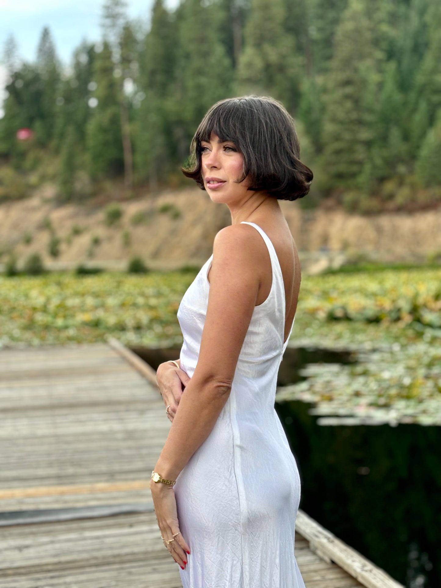Vintage White Formal Dress