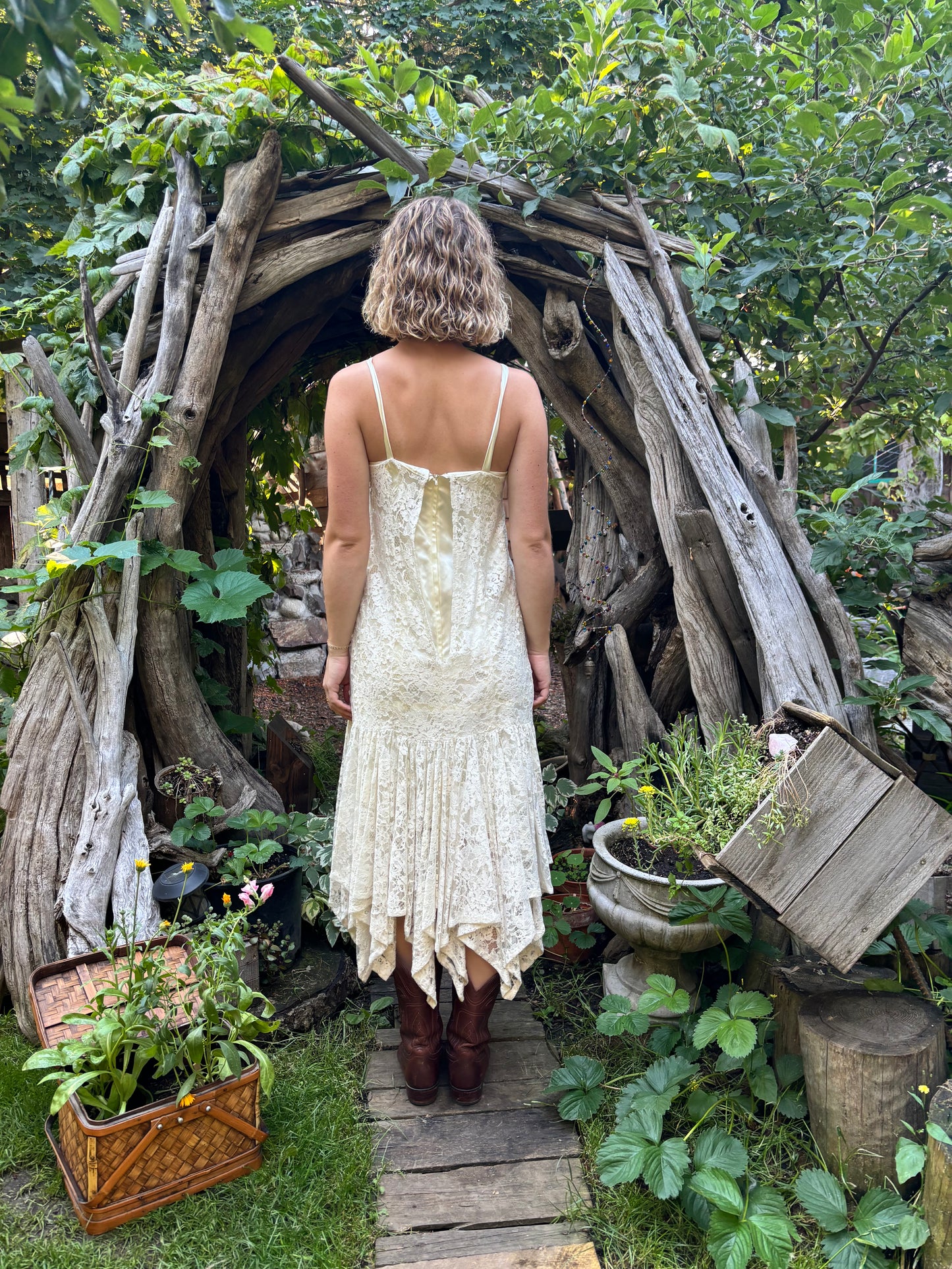 Ivory Lace Dress