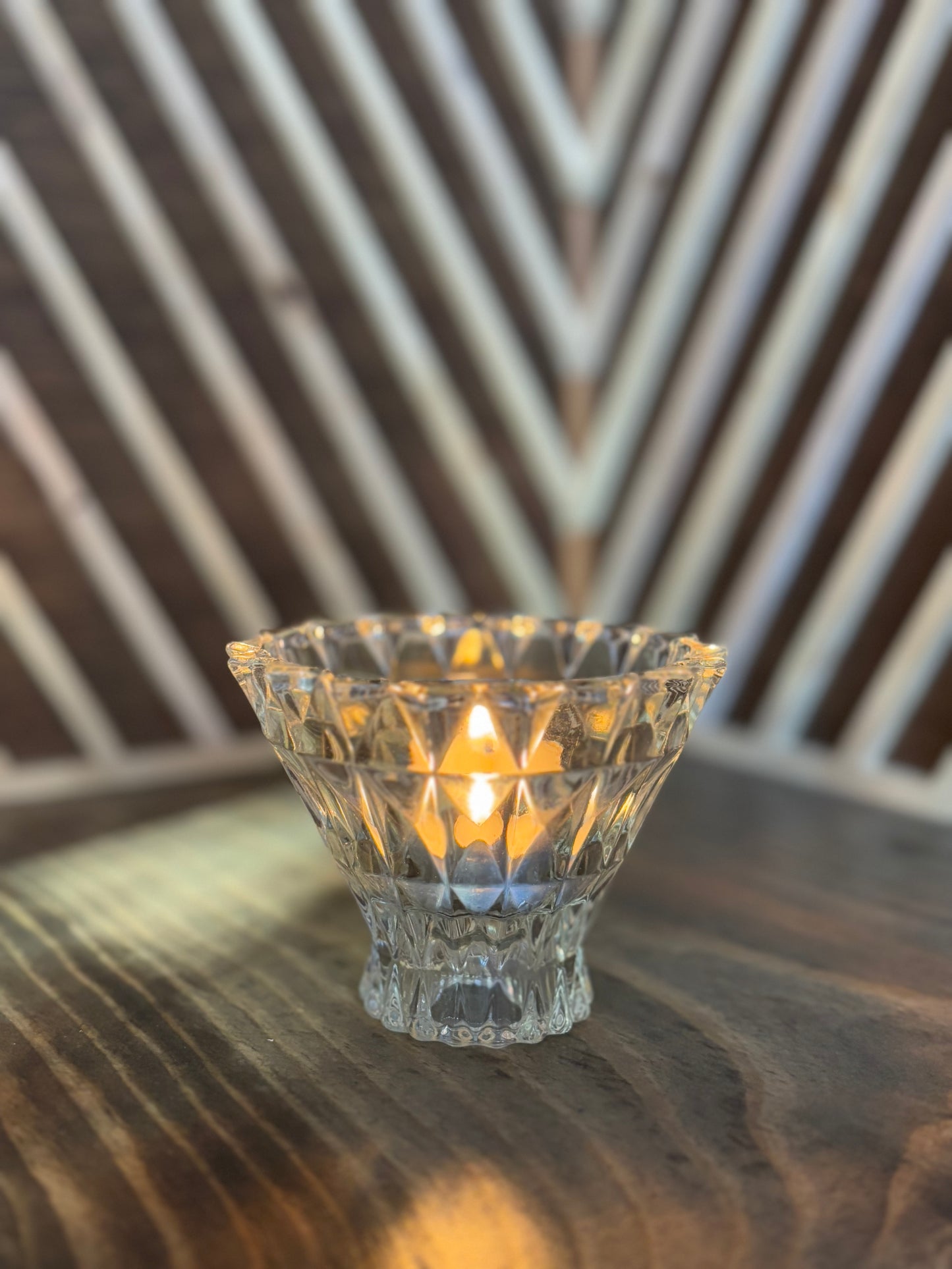 Vintage Crystal Candle Holders