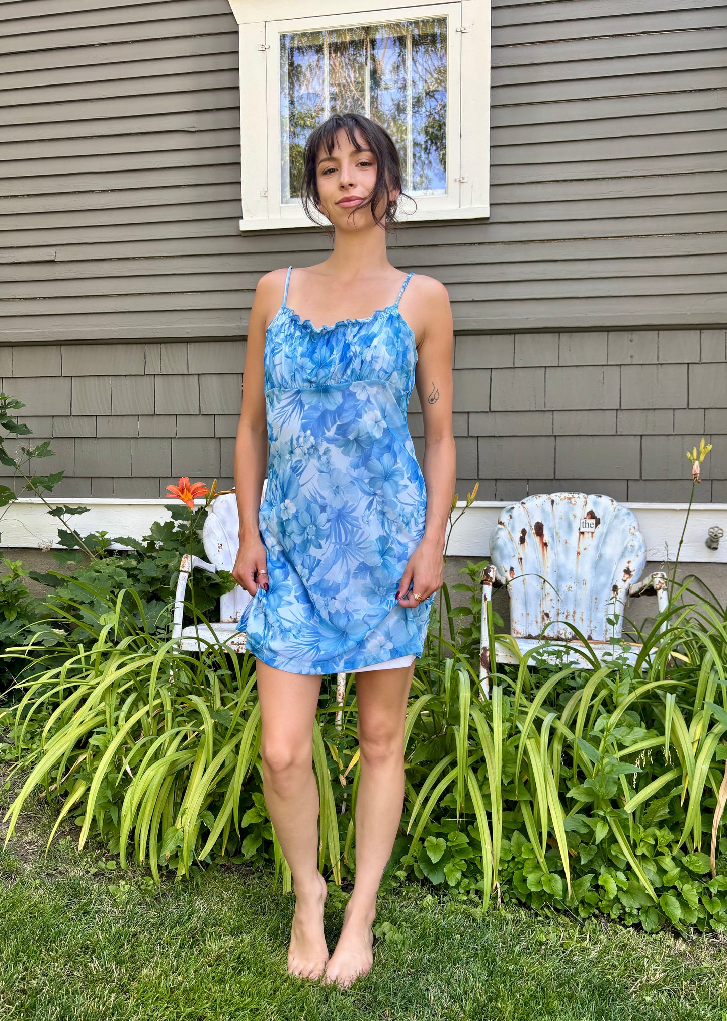 Hawaiian Floral Garden Dress