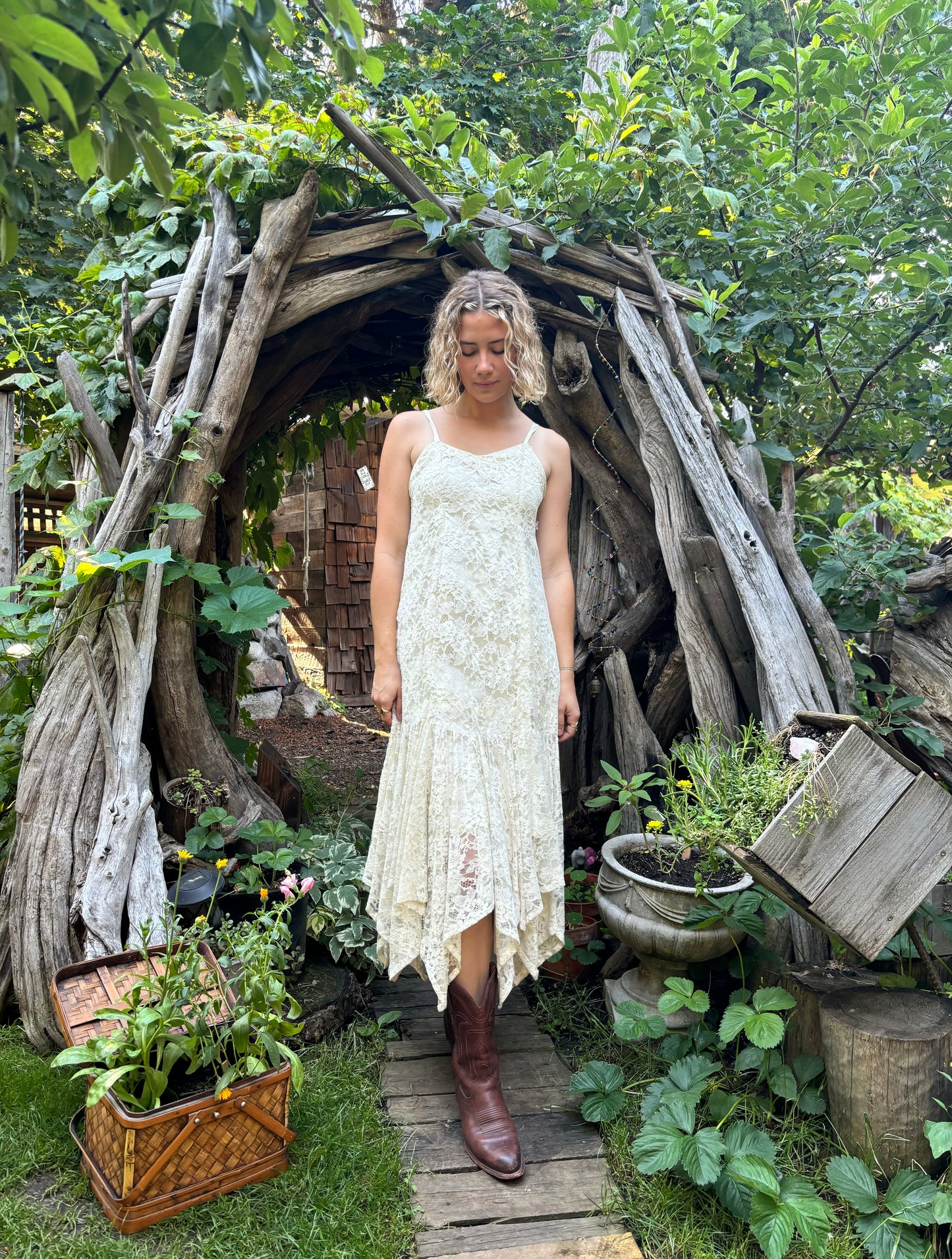 Ivory Lace Dress