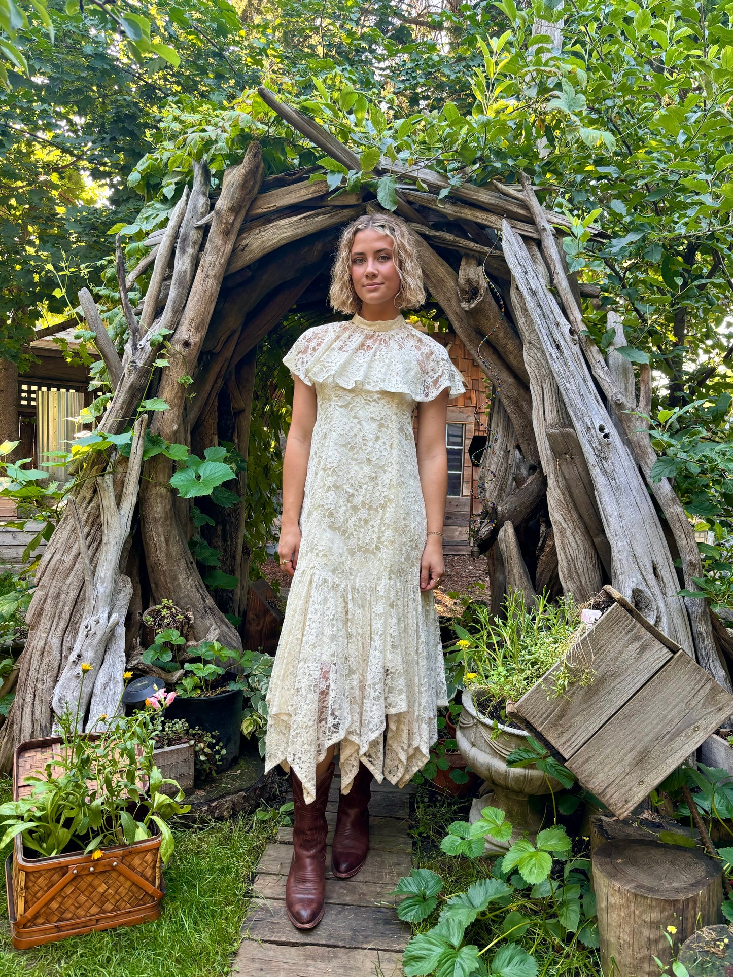 Ivory Lace Dress