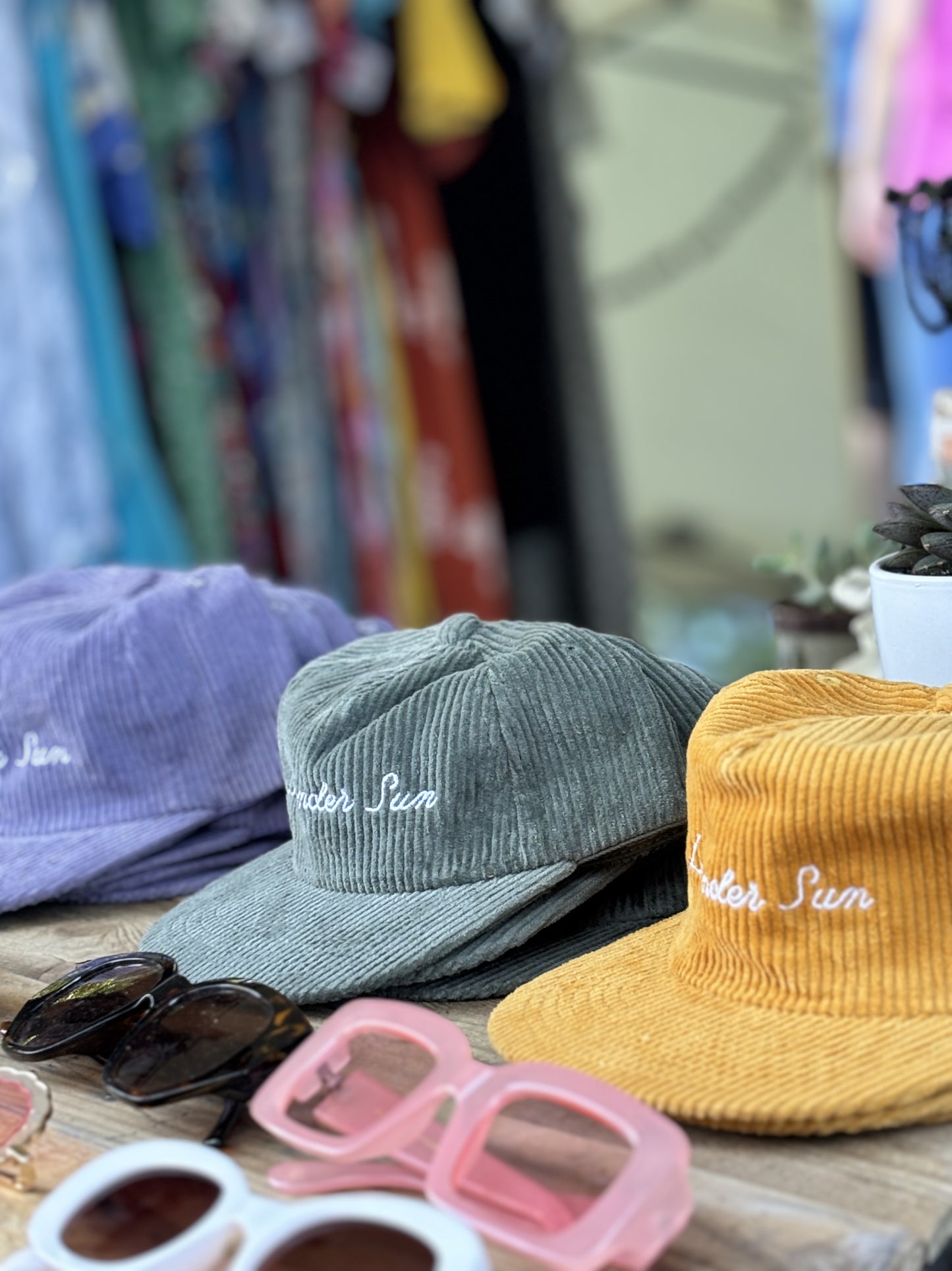 Lavender Sun Corduroy Hat