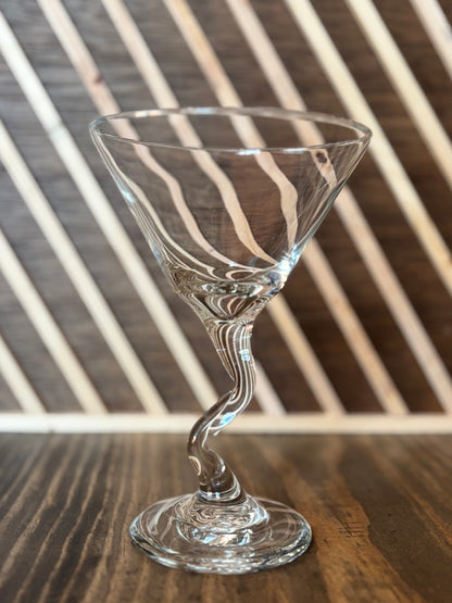 Squiggle Martini Glasses (set of 4)