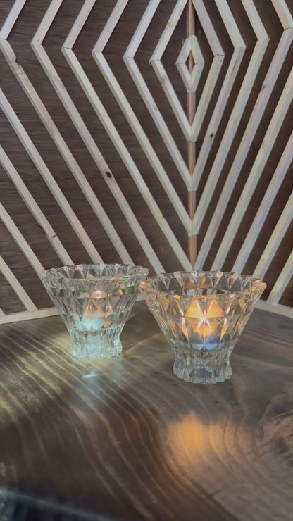 Vintage Crystal Candle Holders